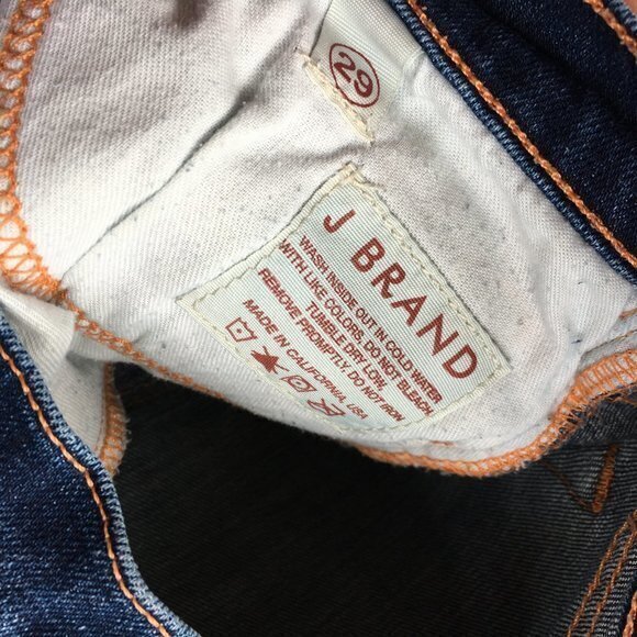 J Brand 912 The Pencil Leg Stretch Jeans in Ink Wash Skinny Blue Denim Size 29 - Picture 4 of 9